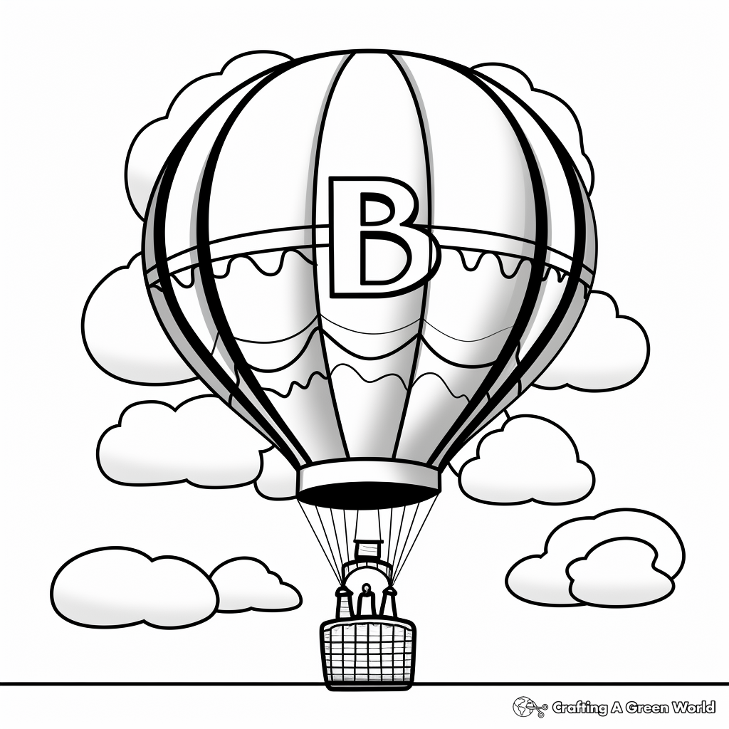 Letter b coloring pages