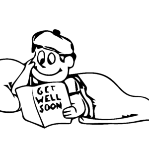 Get well soon coloring pages printable for free download