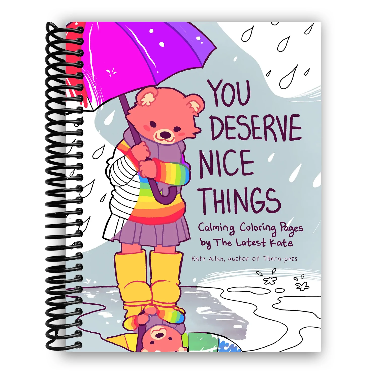 You deserve nice things lming coloring pages by thelatestkate spiral bound
