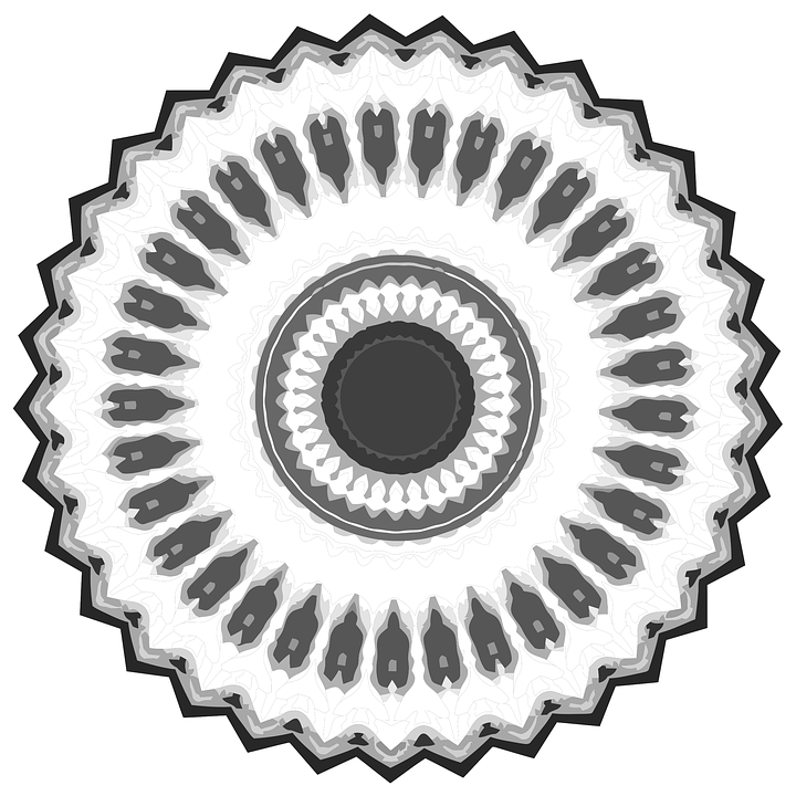 Download mandala calming coloring page royalty