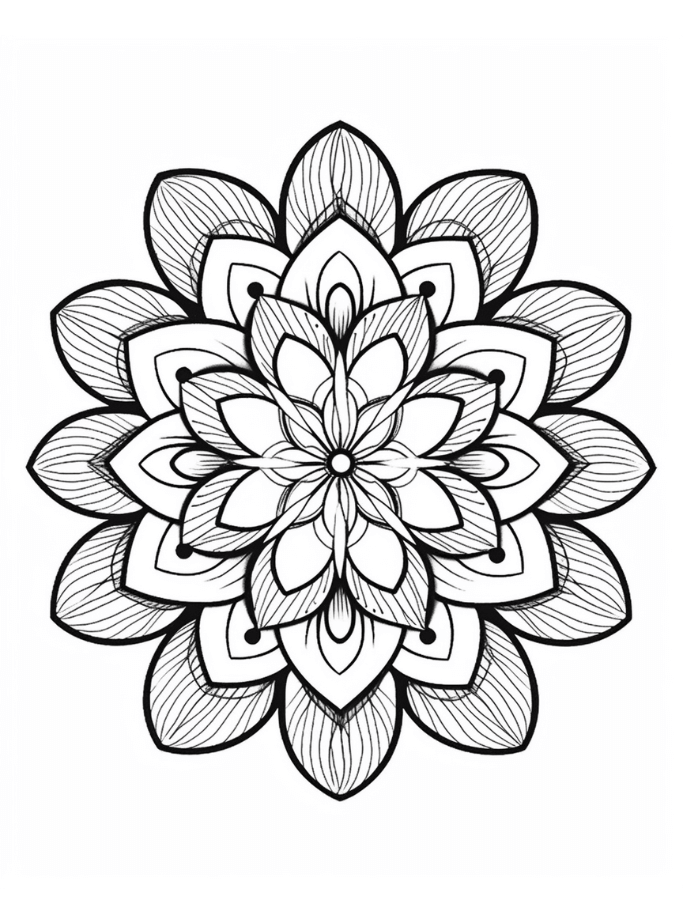 Mandala coloring pages hue therapy