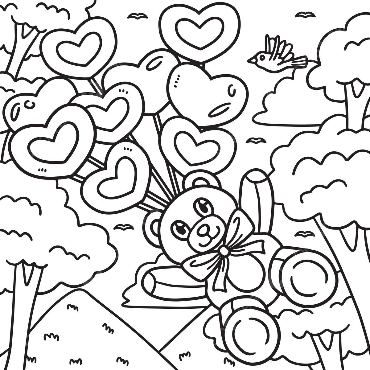 Heart design coloring pages png transparent images free download vector files