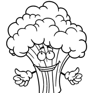Broccoli coloring pages printable for free download