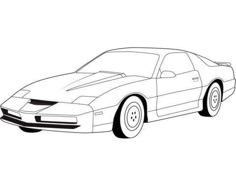 Knight industries two thousand kitt coloring page free printable coloring pages