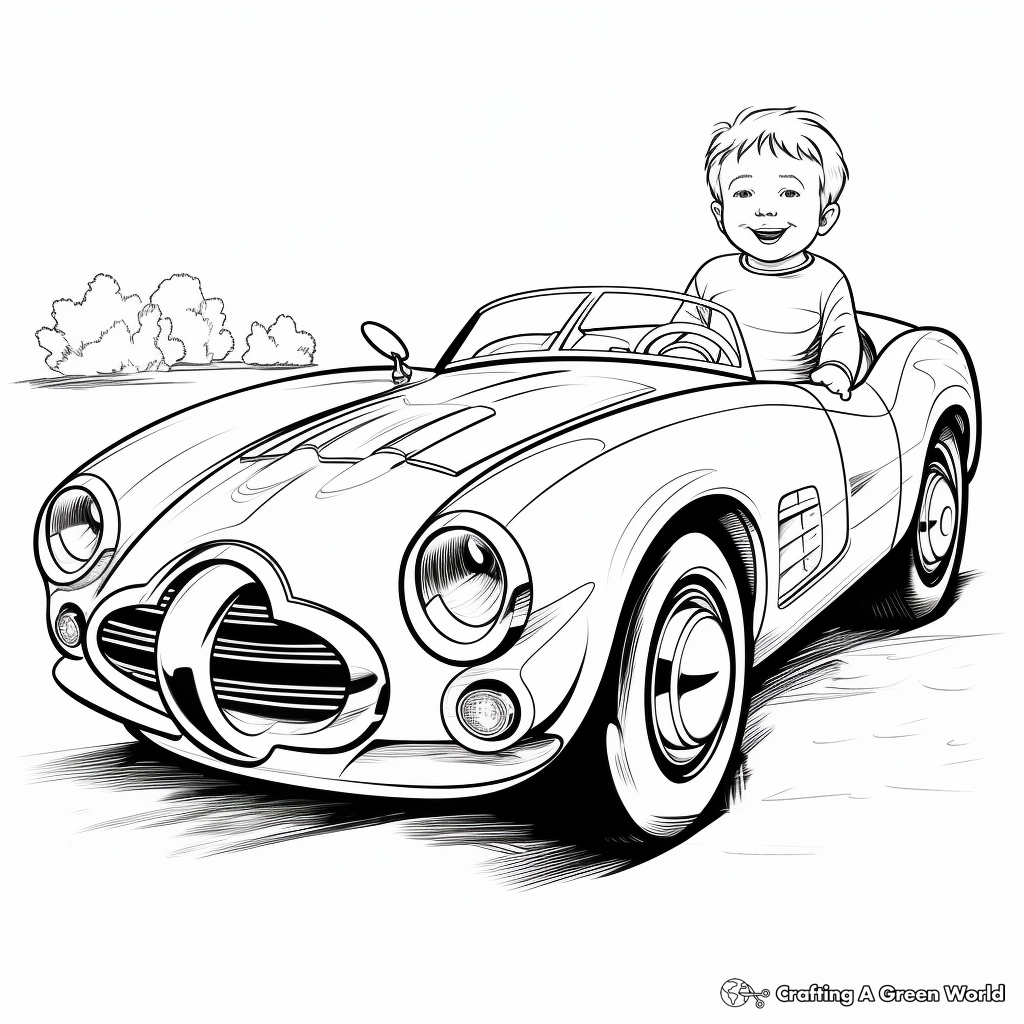 Muscle car coloring pages