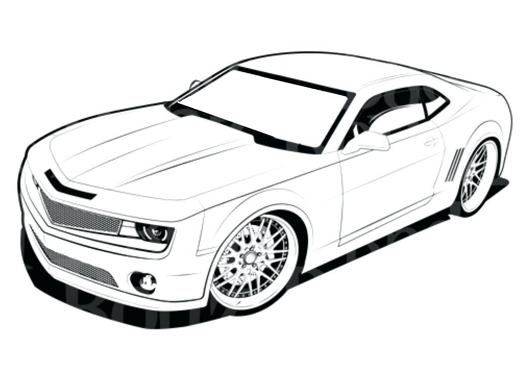 Chevrolet sports coloring book to print and online