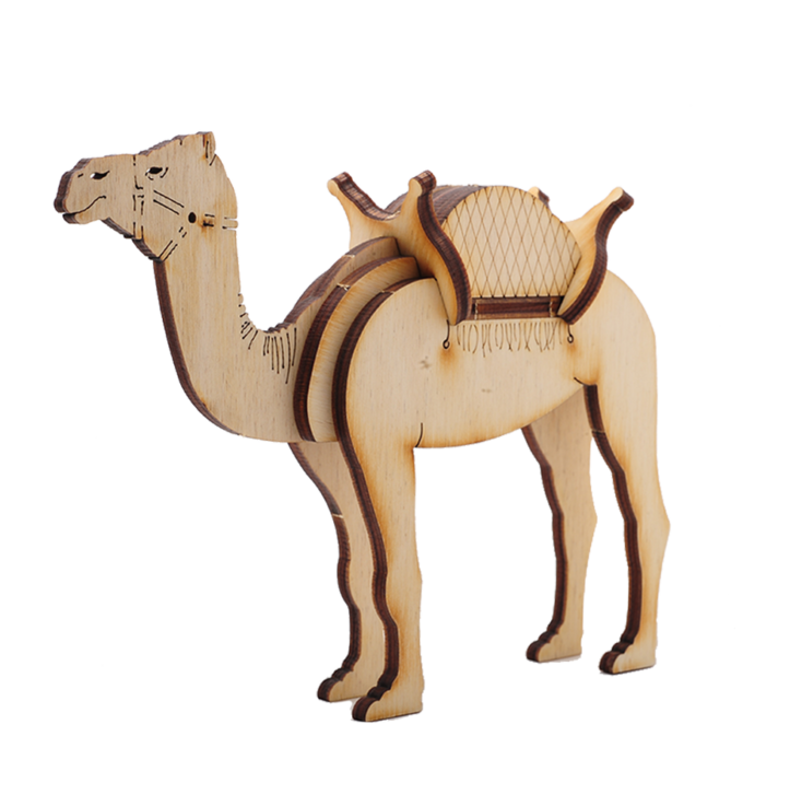 Desert camel d wooden puzzle