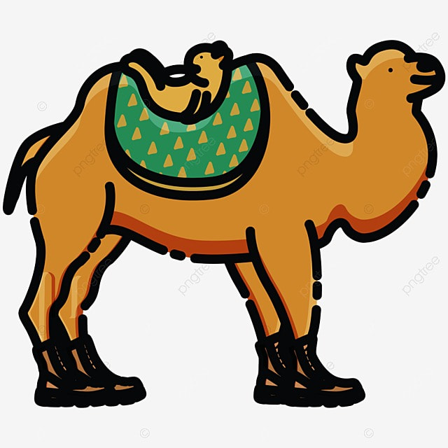 Camel cartoon clipart transparent background hand drawn cartoon camel png element camel animal png element png image for free download