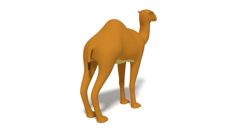 Cartoon camel d model in other
