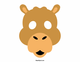 Camel mask template mask template camel craft mask for kids