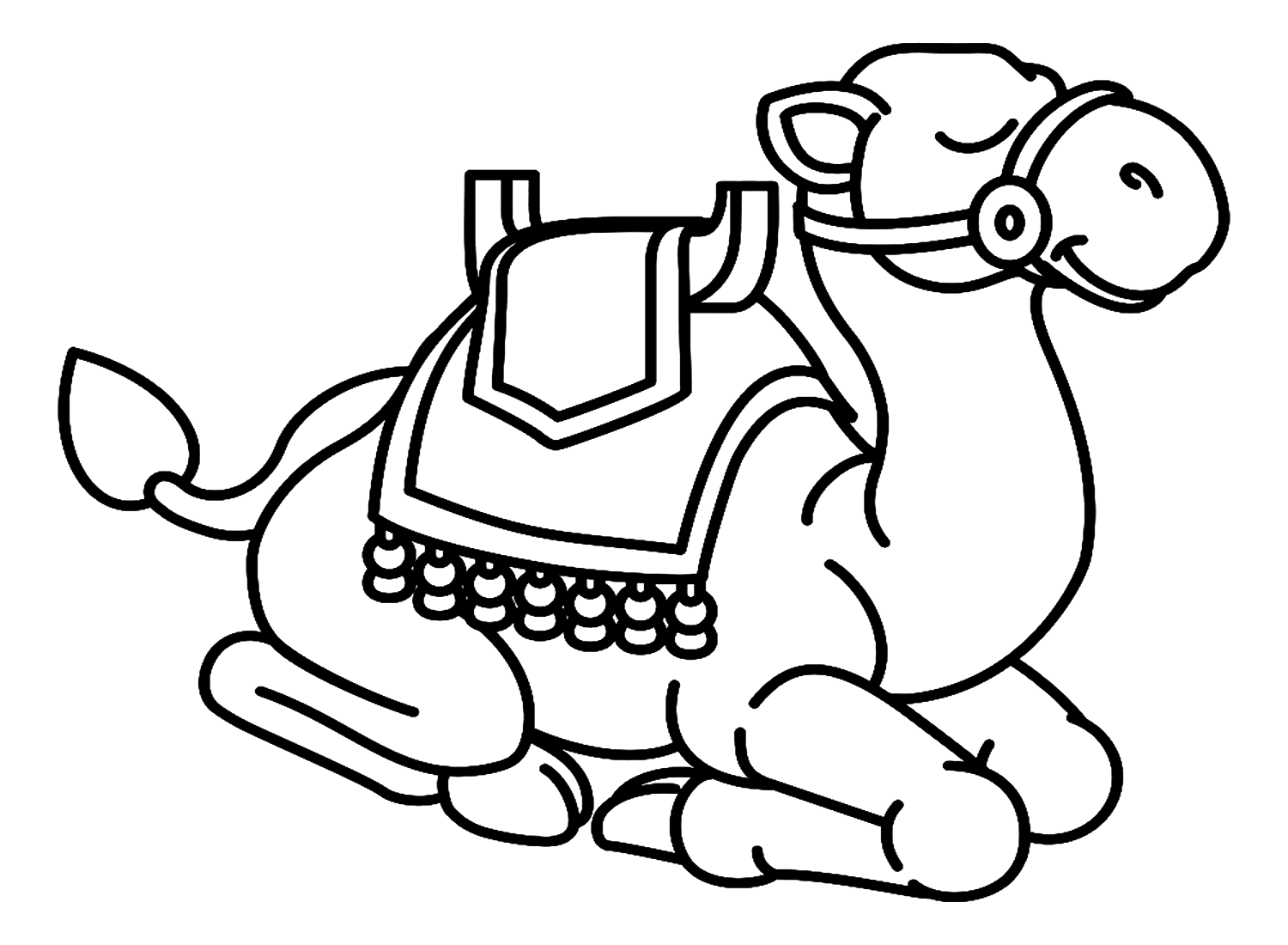 Dibujos para colorear de camellos