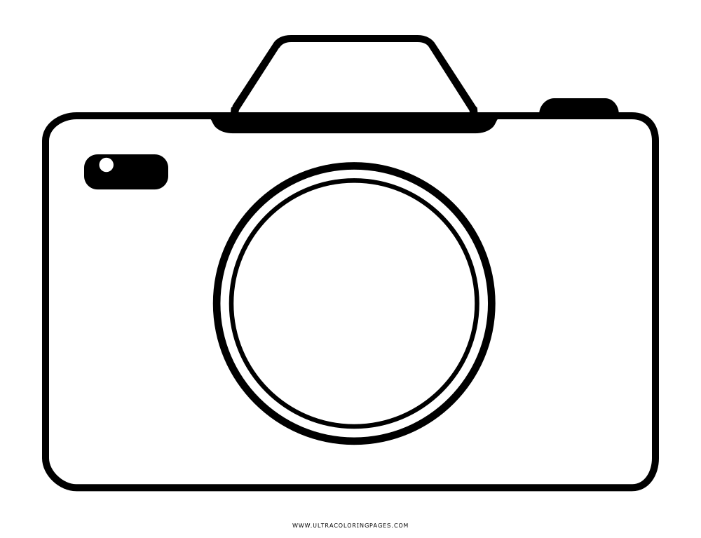 Camera coloring page
