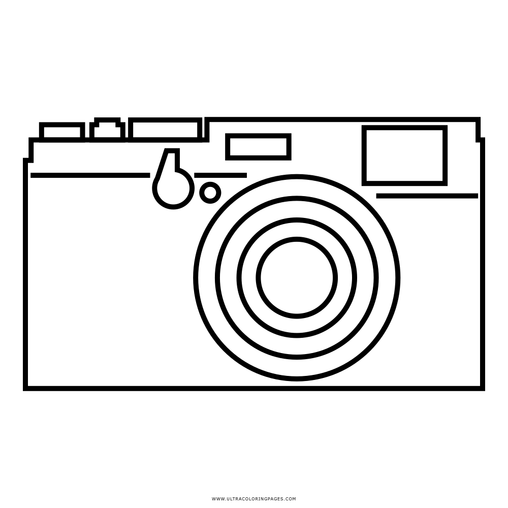 Camera coloring page