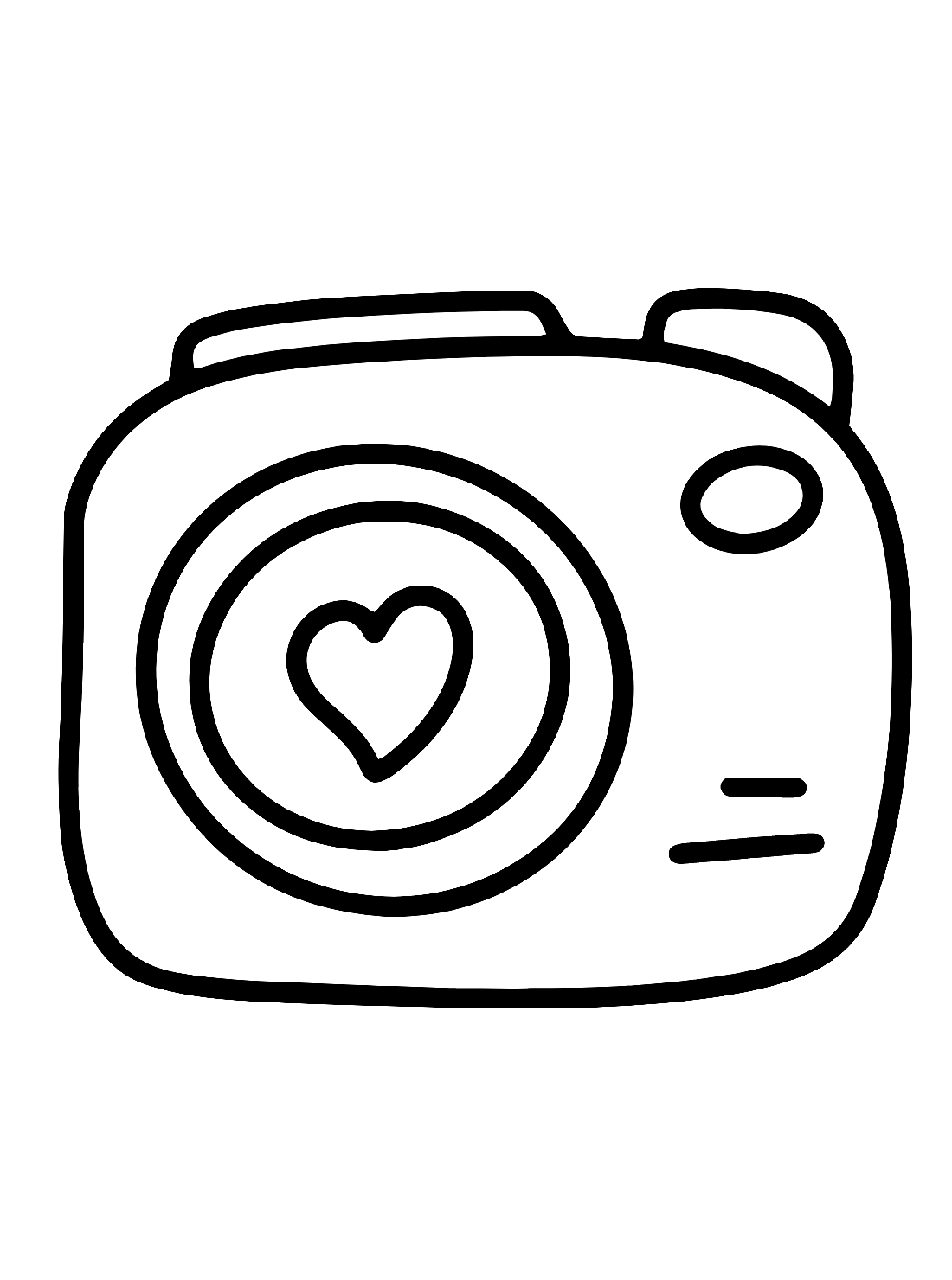 Camera coloring pages free online for kids