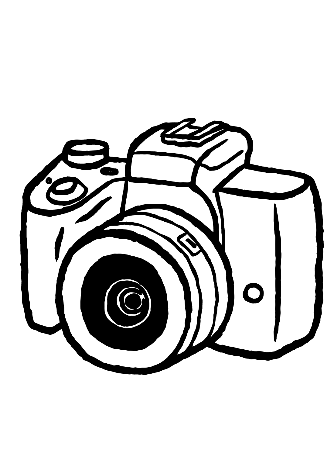 Camera coloring pages free online for kids
