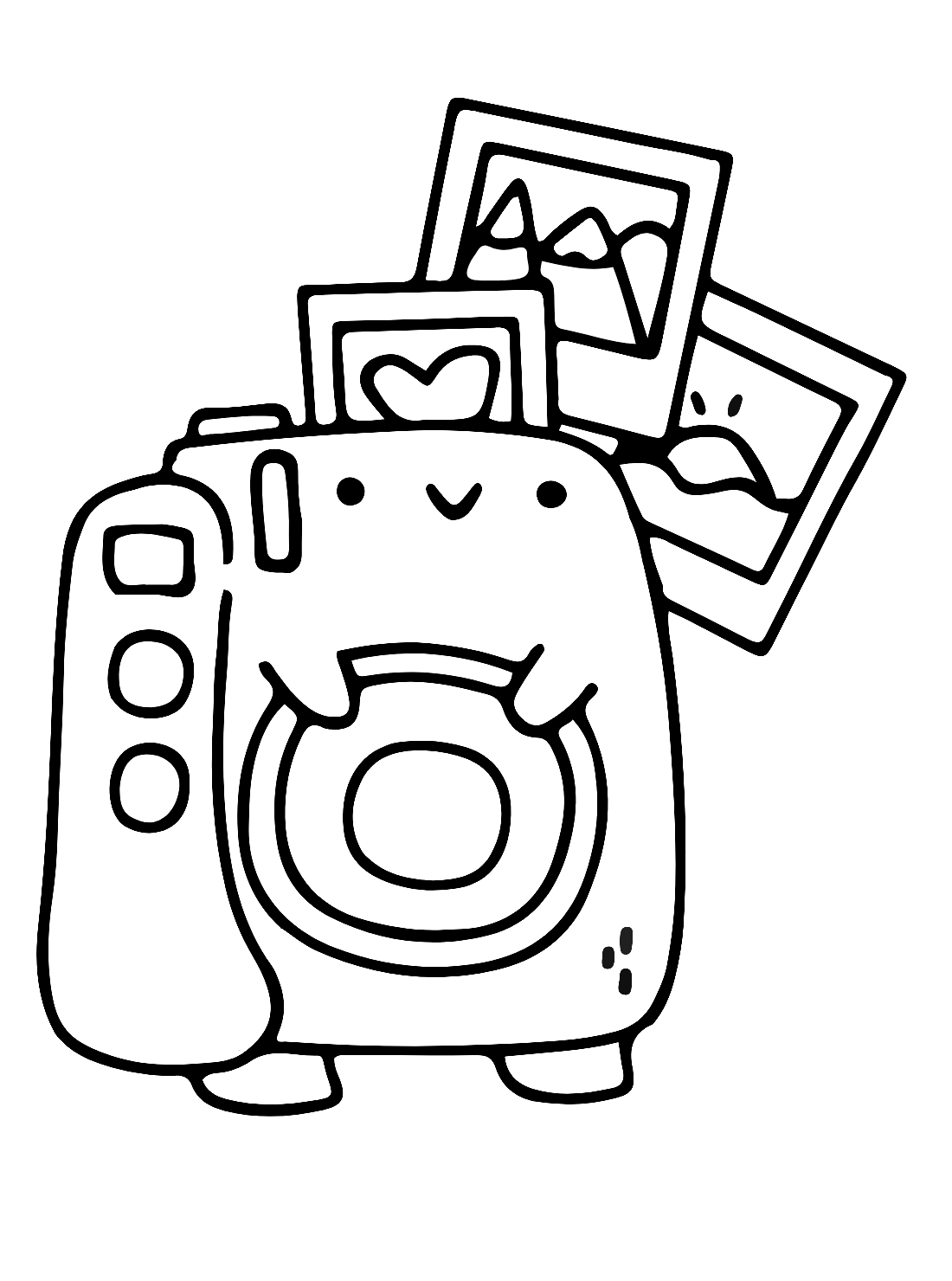 Camera coloring pages free online for kids