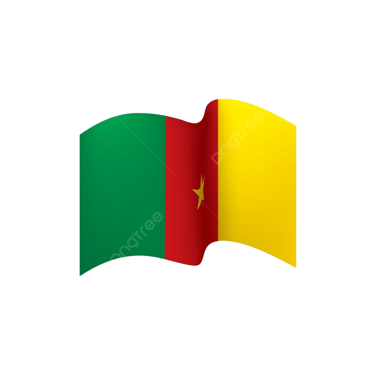 Cameroon flag illustration png vector psd and clipart with transparent background for free download