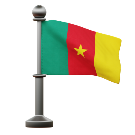 Cameroon flag flag d icon download in png obj or blend format