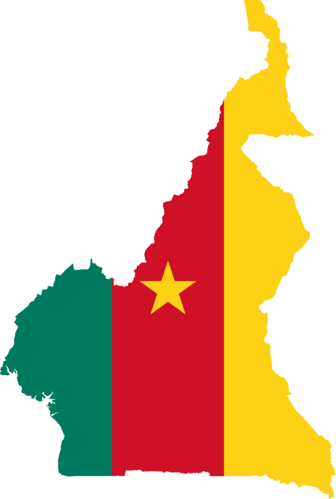 Cameroon flag map and meaning