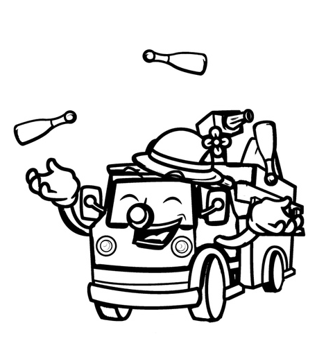 Dibujos para colorear de camiones de bomberos