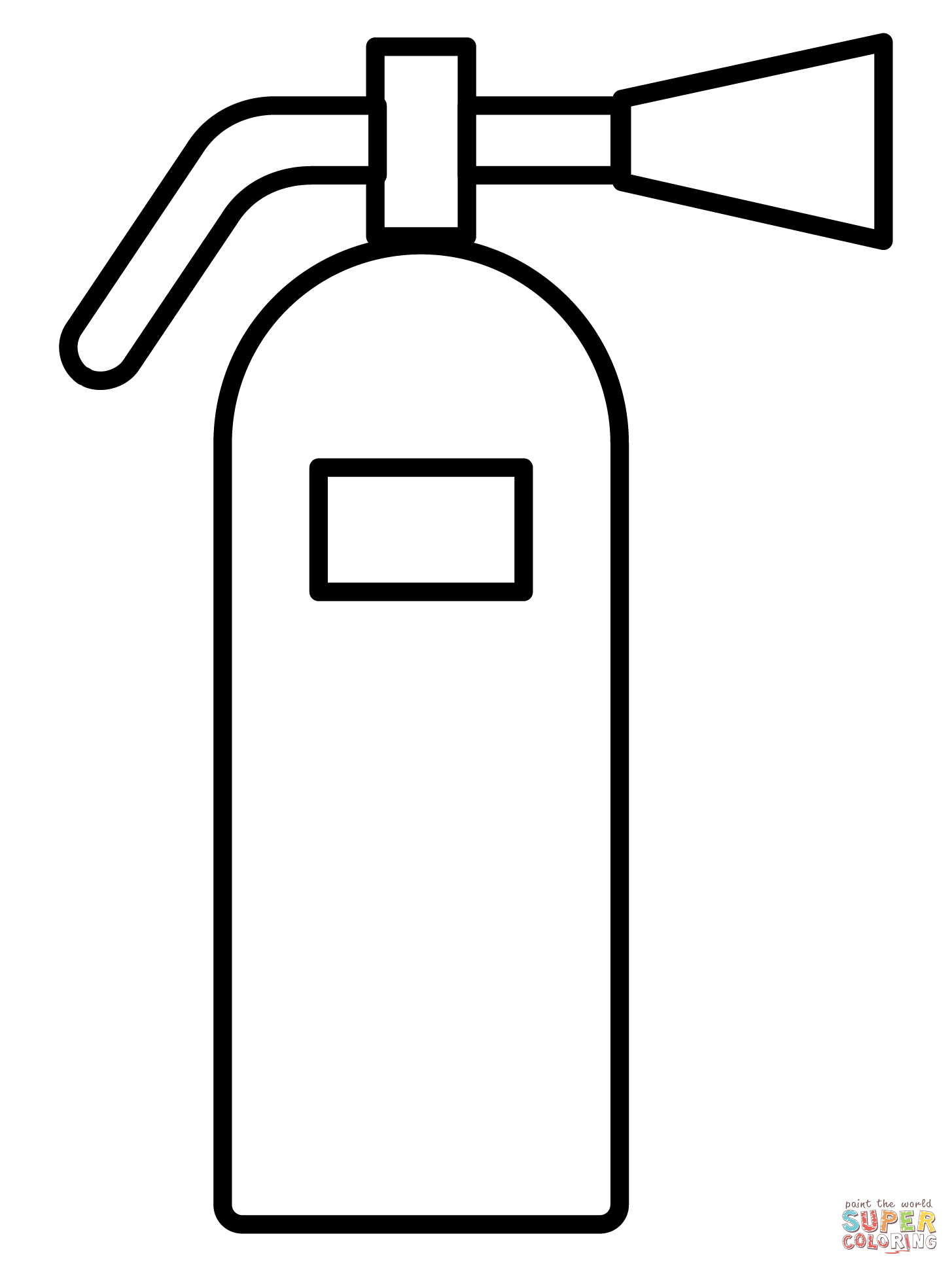 Dibujo de emoji de extintor de incendios para colorear dibujos para colorear imprimir gratis