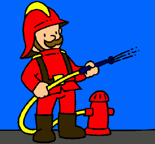 Dibujo de bombero pintado por noematilla en dibujosnet el dãa