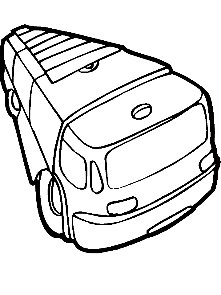 Dibujos para colorear de camiones de bomberos