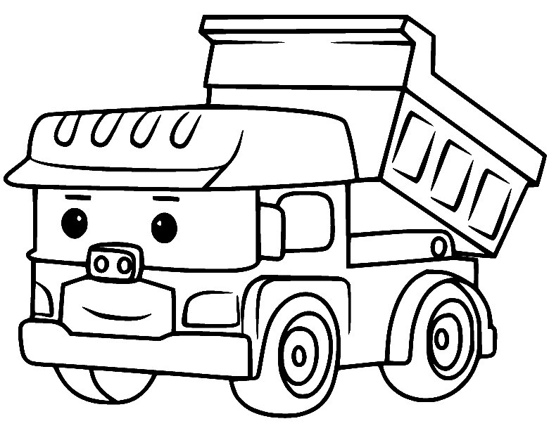 Dibujos para colorear de camiãn volquete dumpoo