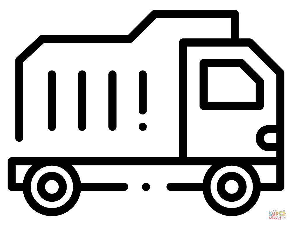 Dibujo de camiãn de la basura para colorear dibujos para colorear imprimir gratis