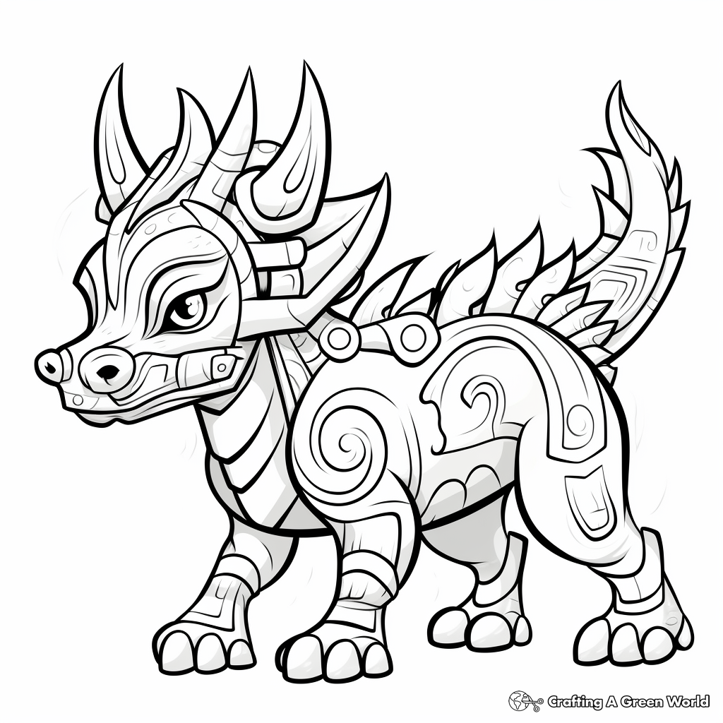 Styracosaurus coloring pages