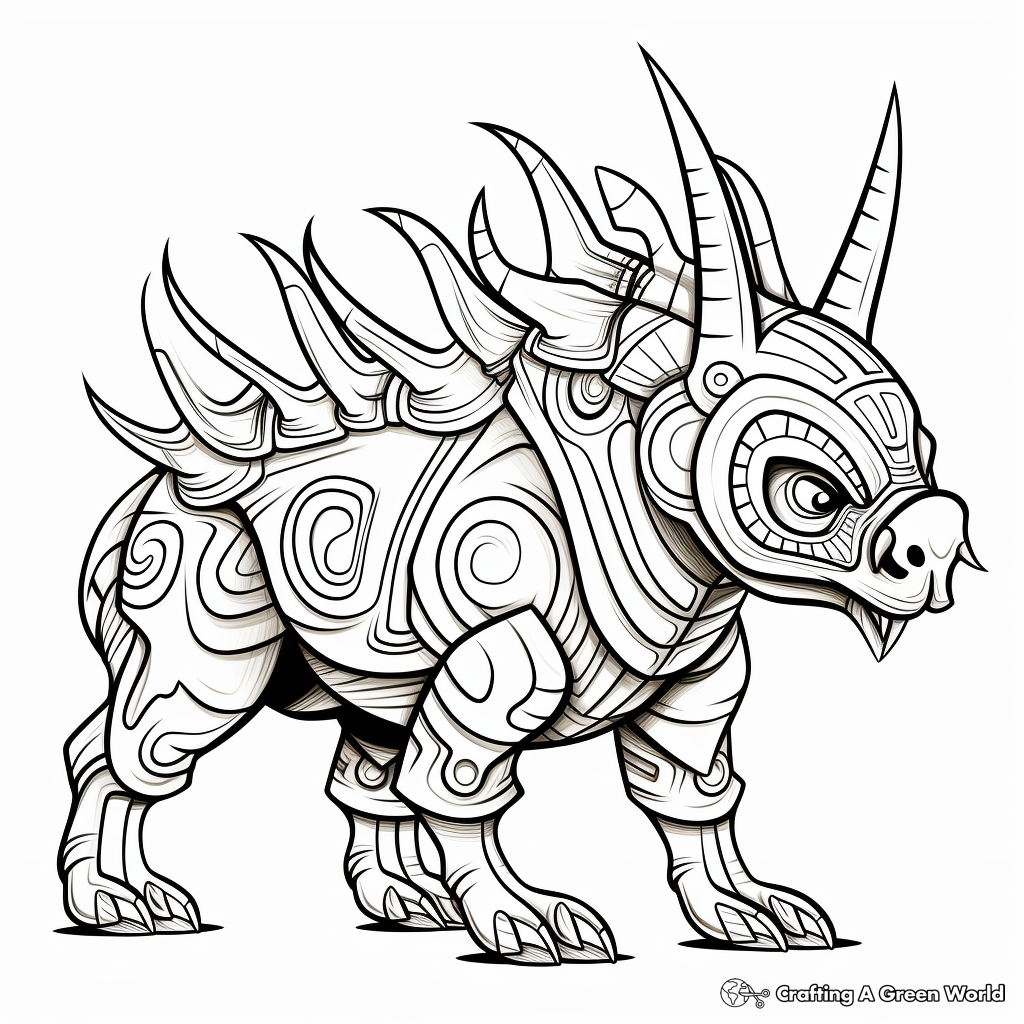 Styracosaurus coloring pages