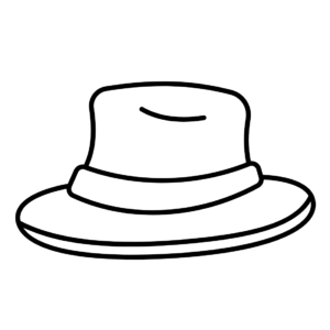 Hat coloring pages printable for free download
