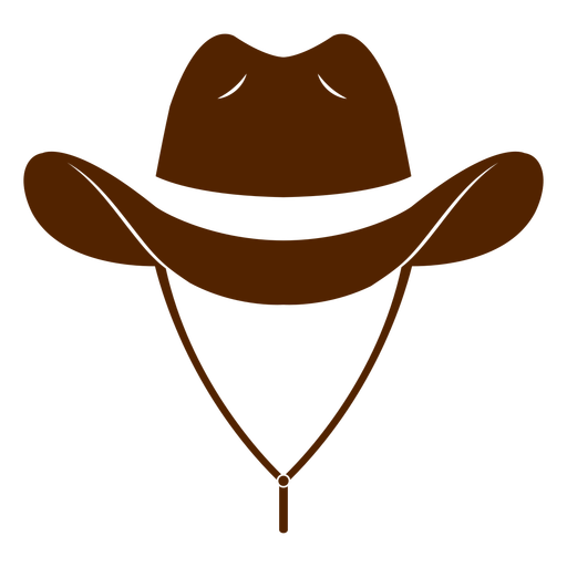 Maroon cowboy hat cut out png svg design for t