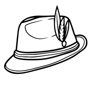 Hat coloring pages printable for free download