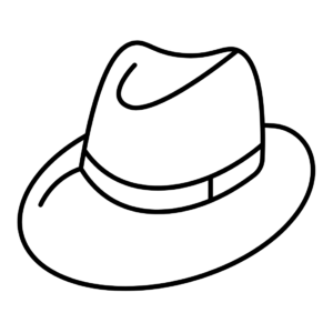 Hat coloring pages printable for free download