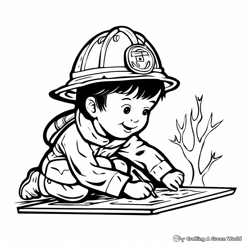 Fire coloring pages