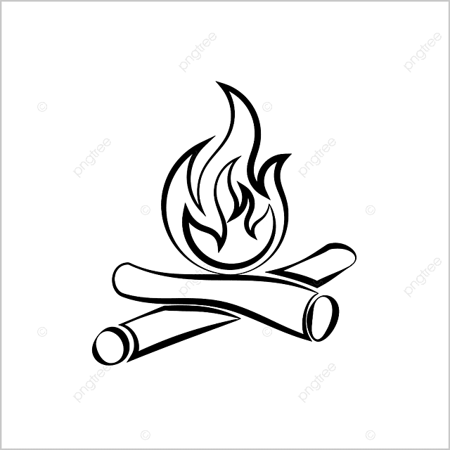 Camping campfire vector art png campfire icon camp fire abstract camp drawing fire drawing camp sketch png image for free download