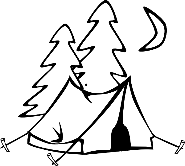 Camping coloring pages camping clipart coloring pages