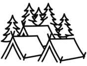 Hiking camping coloring pages free coloring pages
