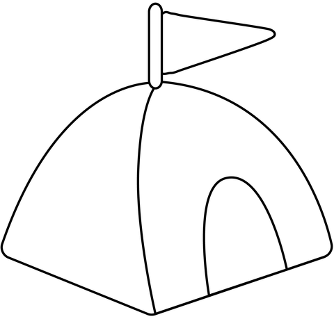 Tent emoji coloring page free printable coloring pages