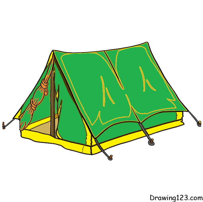 Tent drawing tutorial