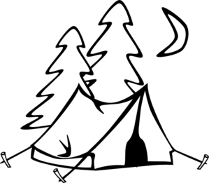 Tent clip art black and white clipart panda