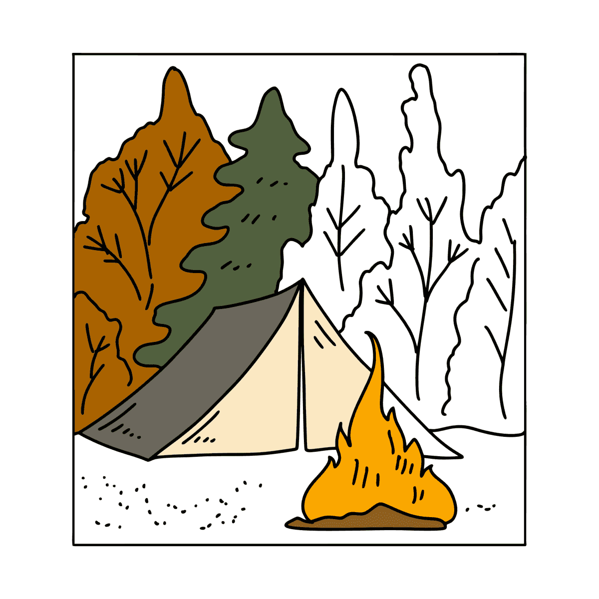Summer coloring page