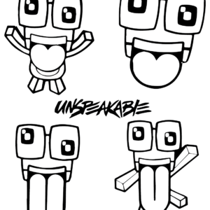 Unspeakable coloring pages printable for free download