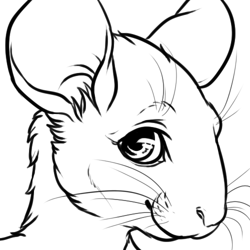 Free chinchilla icon base no shading by thewhitefalcon