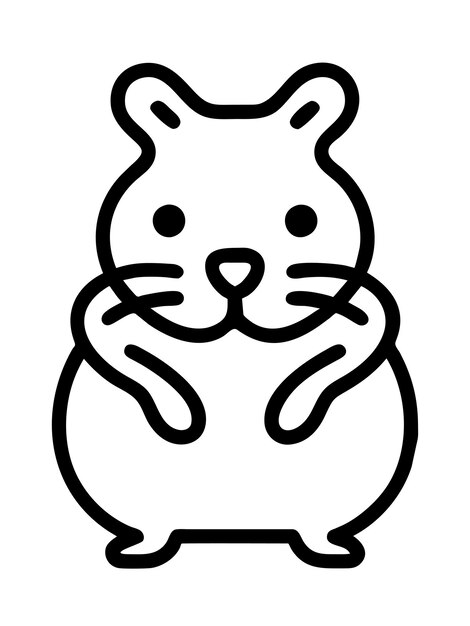 Page hamster outline images