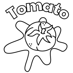 Tomato coloring pages printable for free download