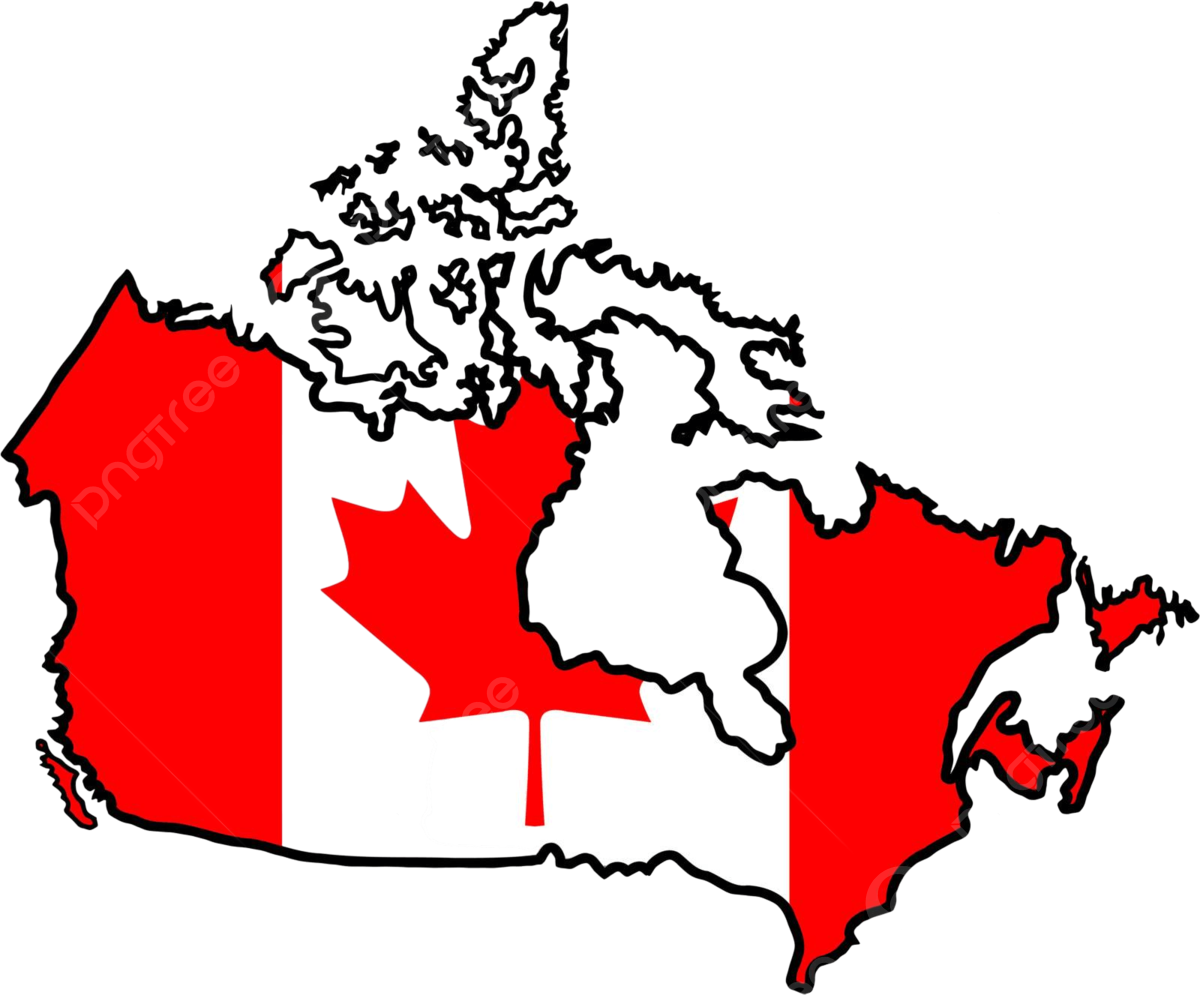 Illustration of flag in map of canada card symbol style vector card symbol style png and vector with transparent background for free download