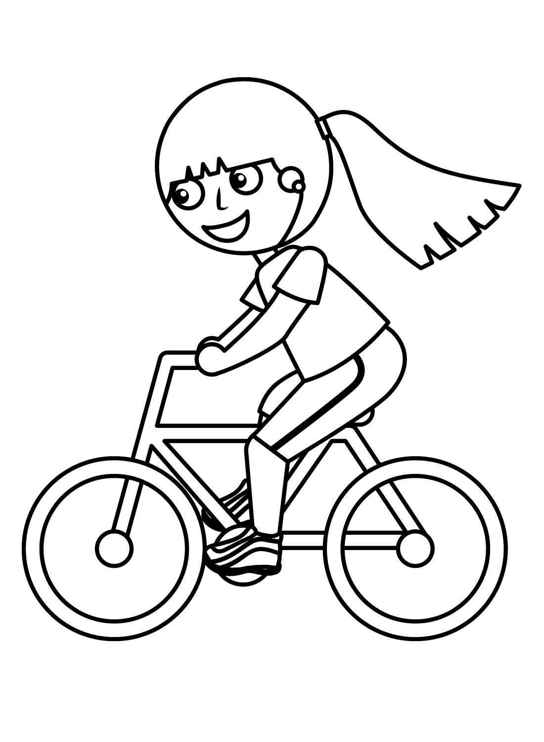 Bicycle coloring pages printable for free download