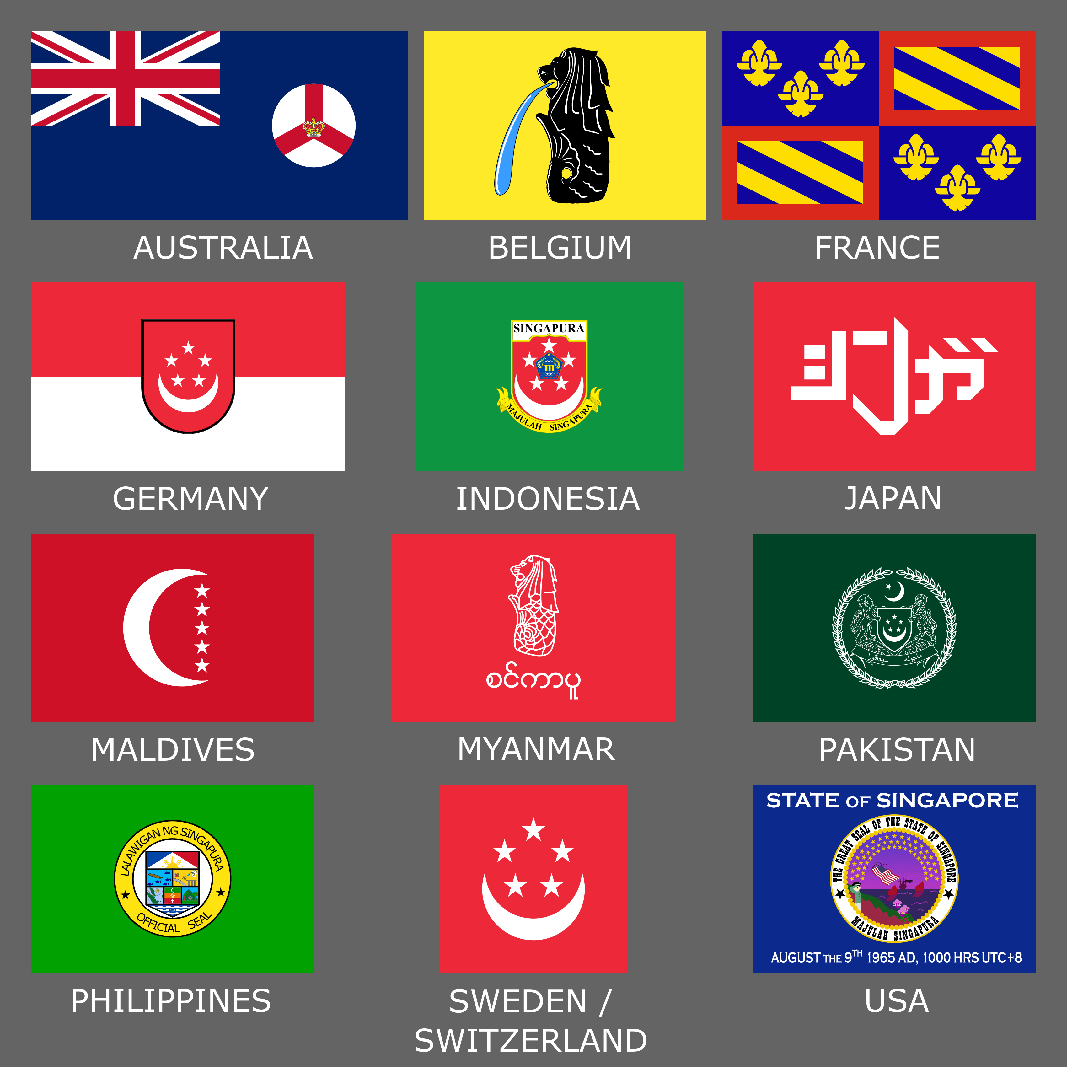 Flags for singapore if it was a stateprovince rvexillology